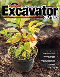 A thumbnail image of the Iowa One Call Newsletter. Volume 34.2